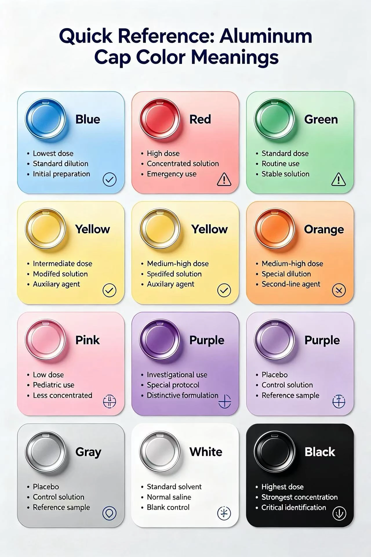 Medication error rate drops from 37% to 4.6% after implementing color-coded aluminum vial caps Medication error rate drops from 37% to 4.6% after implementing color-coded aluminum vial caps