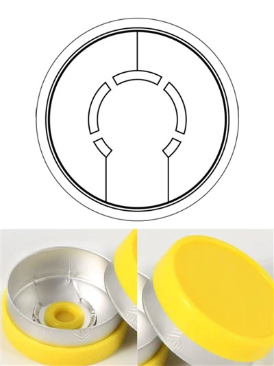 393 Frosted Yellow 20mm Flip Off Seal