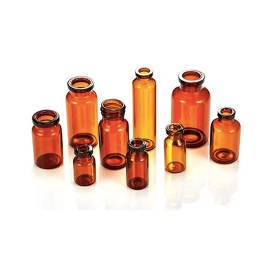 Mini Injection Vial Amber Brown Bottle